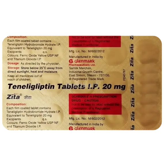 zita plus 20mg tablet 15's